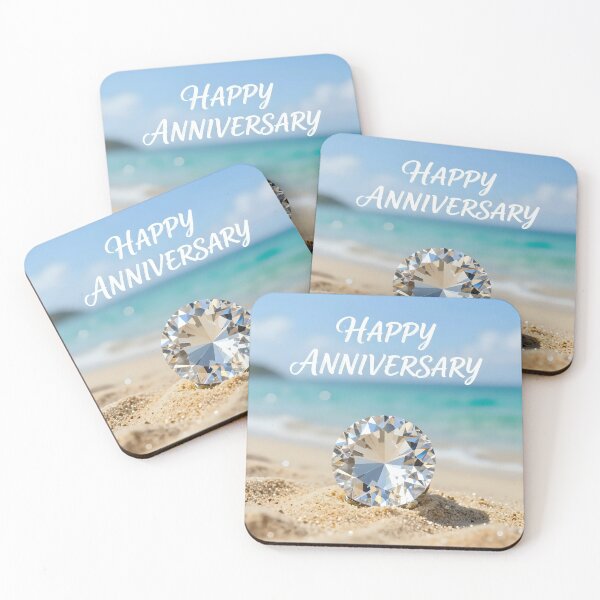 Item preview, Happy Anniversary – Tropical Beach Romance designed and sold by Nomad-Maynard.