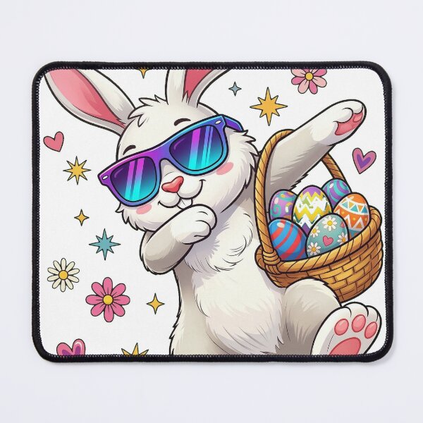 Item preview, Groovy Easter Bunny With Colorful Eggs designed and sold by obertseliser.