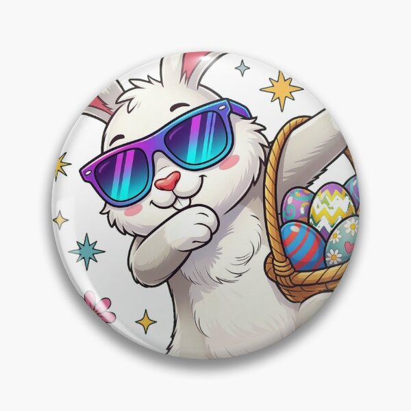 Item preview, Groovy Easter Bunny With Colorful Eggs designed and sold by obertseliser.