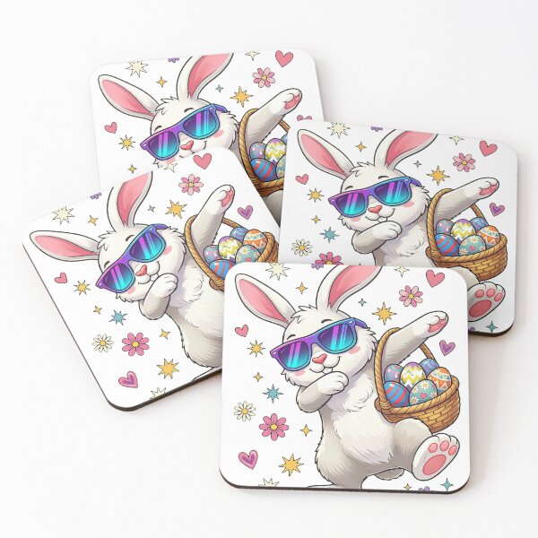 Item preview, Groovy Easter Bunny With Colorful Eggs designed and sold by obertseliser.