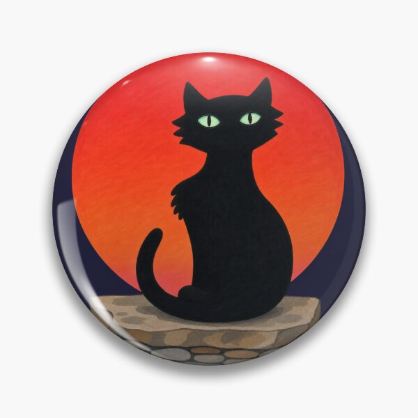 Item preview, Sunset Black Cat designed and sold by cbfineart.