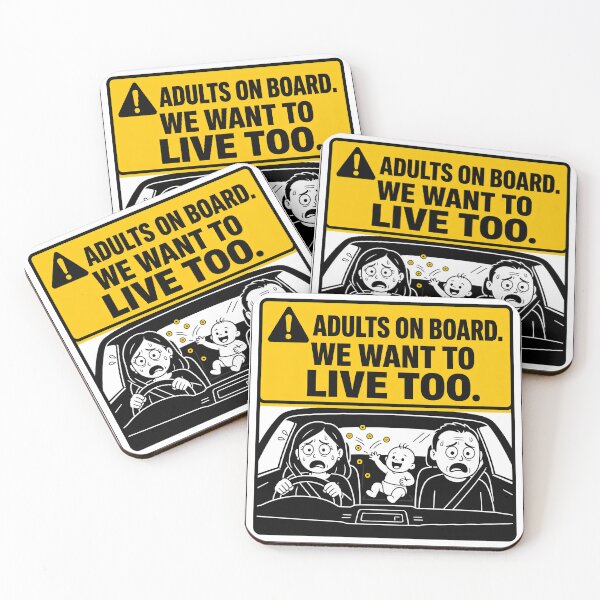 Item preview, Baby On Board Warning Bumper Sticker Humor Car Decal designed and sold by Zenther.