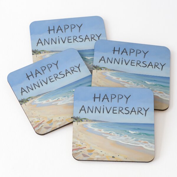 Item preview, Happy Anniversary – Tropical Beach Romance designed and sold by Nomad-Maynard.