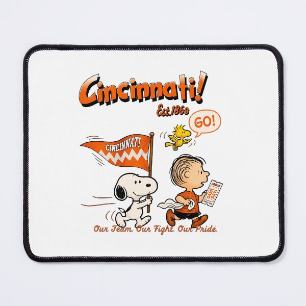 Item preview, Cincinnati! Snoopy & Charlie Brown Go Team designed and sold by BoldScriptRiot.