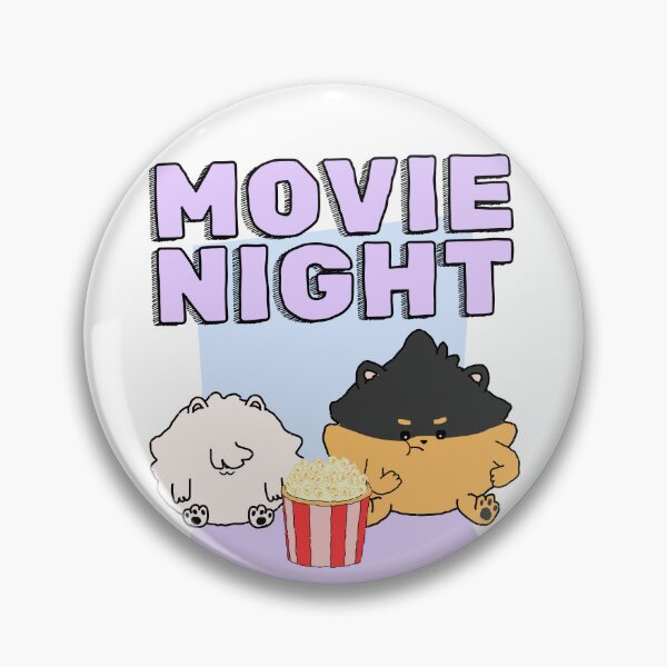 Item preview, Pomeranian Movie Night | Purple designed and sold by Pompompom-store.