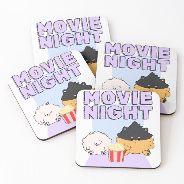 Item preview, Pomeranian Movie Night | Purple designed and sold by Pompompom-store.