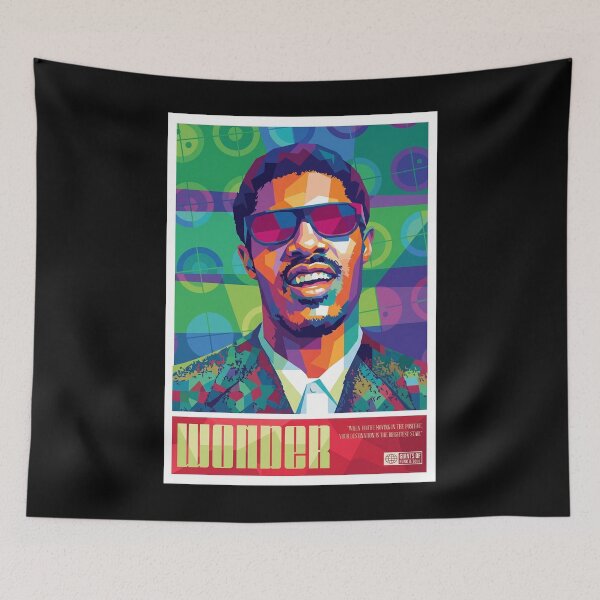 Item preview, Stevie Wonder Colorful Pop Art designed and sold by SiksisArt.