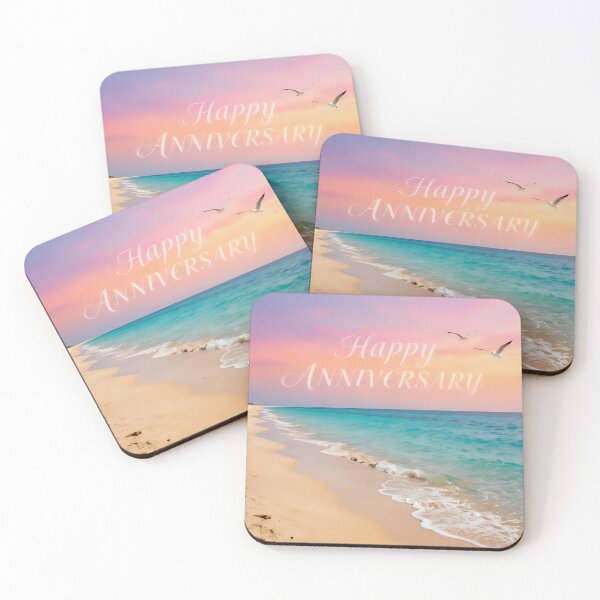 Item preview, Happy Anniversary – Tropical Beach Romance designed and sold by Nomad-Maynard.