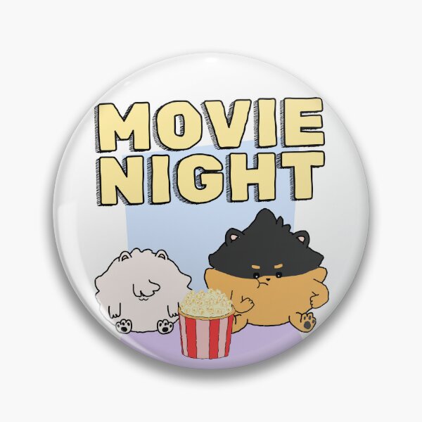 Item preview, Pomeranian Movie Night | Yellow designed and sold by Pompompom-store.
