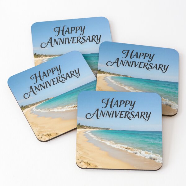 Item preview, Happy Anniversary – Tropical Beach Romance designed and sold by Nomad-Maynard.