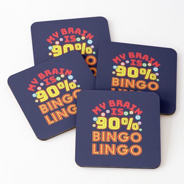 Artikelvorschau, Bingo-Anrufer-Zitat Mein Gehirn ist zu 90 Prozent Bingo-Jargon entworfen und verkauft von jaygo.