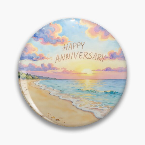 Item preview, Happy Anniversary – Tropical Beach Romance designed and sold by Nomad-Maynard.
