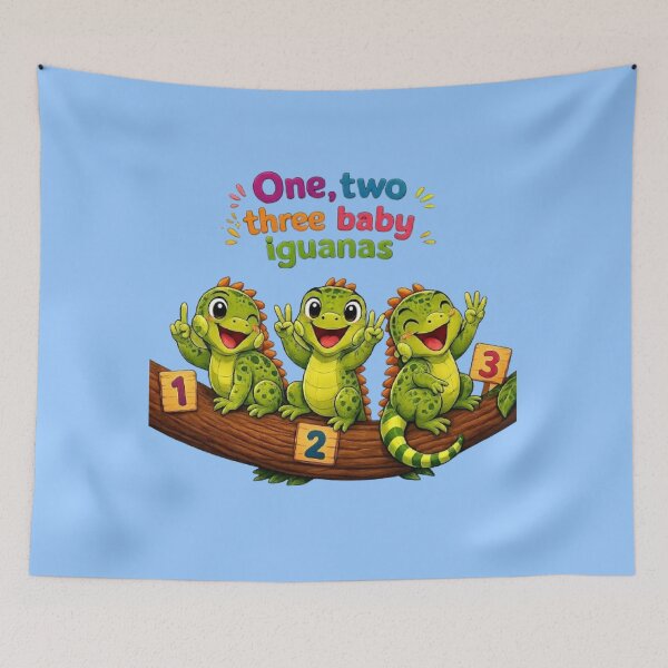 Item preview, One Two Three Baby Iguanas designed and sold by RaulWeirdAndFun.