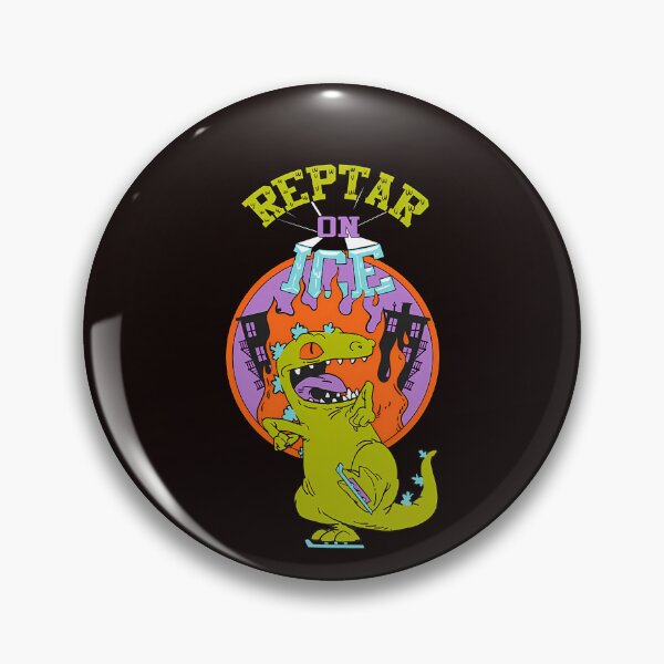 Item preview, Ice Skating Dinosaur Burning City Flames Circle designed and sold by Seriyasly.