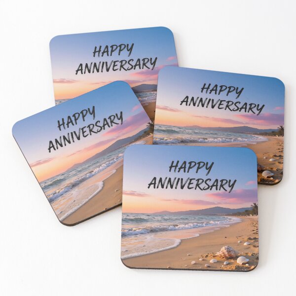 Item preview, Happy Anniversary – Tropical Beach Romance designed and sold by Nomad-Maynard.