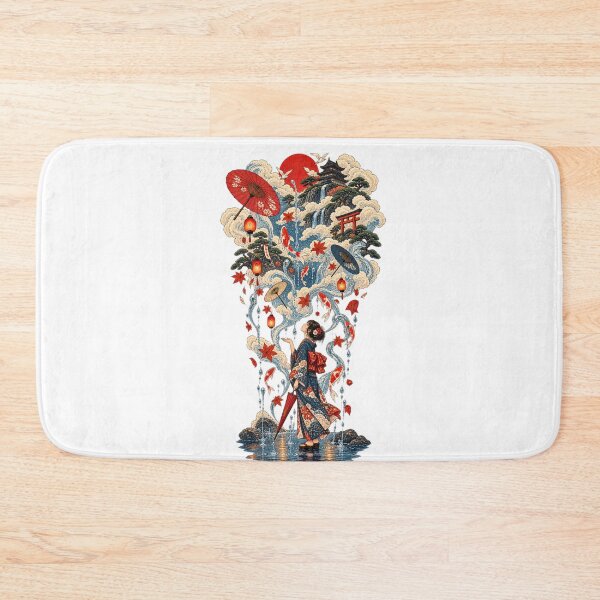 Item preview, Princess Ukiyomi – Japanese Koi Fish & Waterfall Ukiyo-e Art designed and sold by Substance_life.