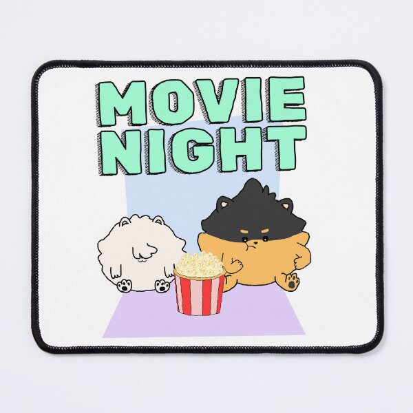 Item preview, Pomeranian Movie Night | Green designed and sold by Pompompom-store.