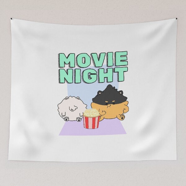 Item preview, Pomeranian Movie Night | Green designed and sold by Pompompom-store.