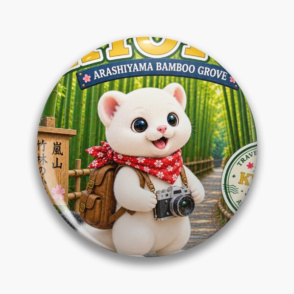 Item preview, Kyoto Arashiyama Bamboo Grove – Cute Japan Travel Sticker designed and sold by aoisora-kiki55.
