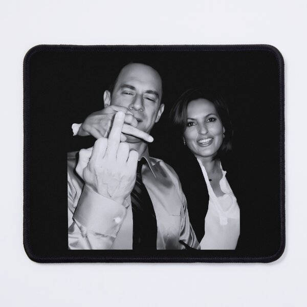 Item preview, Elliot Stabler And Olivia Benson Actors And Musicians Giving The Middle Finger Meme designed and sold by Rom-Simple.