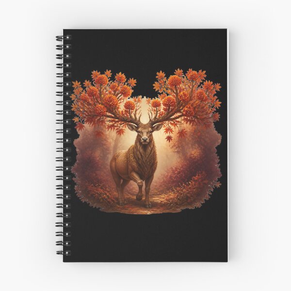 Item preview, Autumn Forest Stag - Majestic Floral Antler Deer Art designed and sold by HOUSE OF VMH.