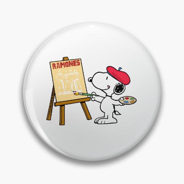 Item preview, Snoopy With Beret Painting Ramones designed and sold by LumaQuirk.