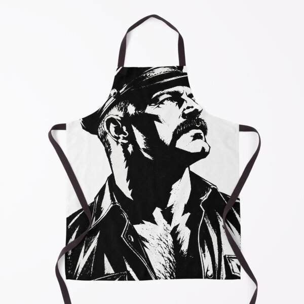 Item preview, Leather Master Head – Bold Black & White Stencil Portrait designed and sold by Shirts With Pride.