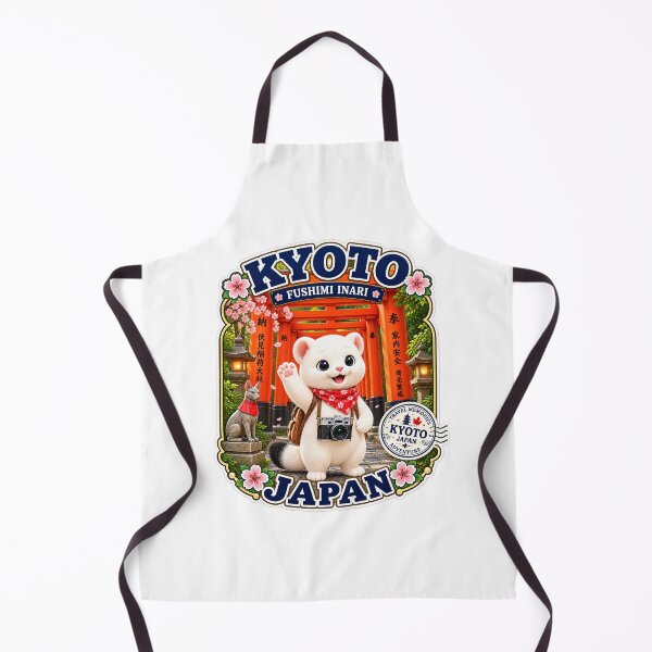 Item preview, Kyoto Fushimi Inari Torii Gates – Cute Japan Travel Sticker designed and sold by aoisora-kiki55.