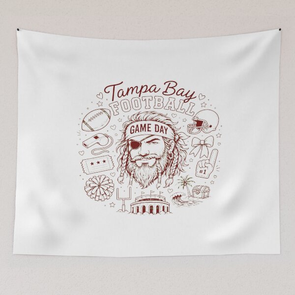 Item preview, Tampa Bay Football Game Day Fan Design designed and sold by asfiyasiroi.