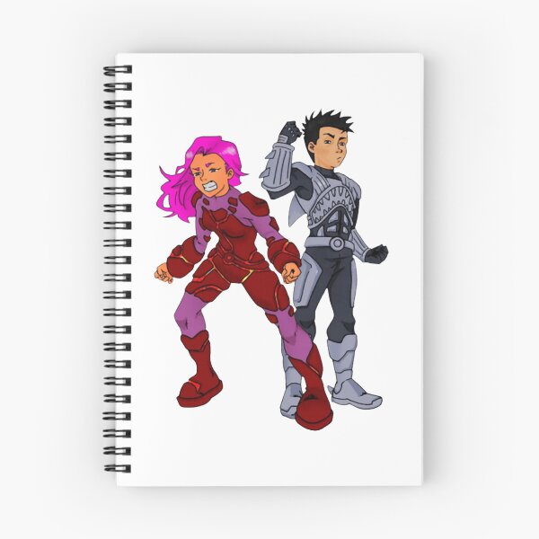 Artikelvorschau, Helden-Duo Anime-Comic-Action-Charakter-Kunst entworfen und verkauft von Samuromero.
