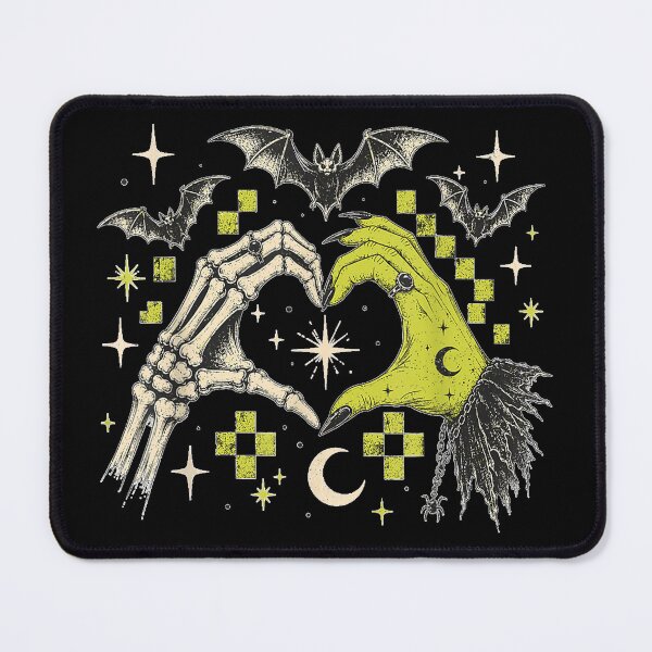 Item preview, Skeleton Witch Hands Heart Gothic Halloween Celestial designed and sold by Jone Cham.