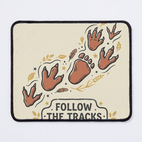 Item preview, Follow The Tracks Wilderness Animal Prints Sticker designed and sold by TheWildLanding.