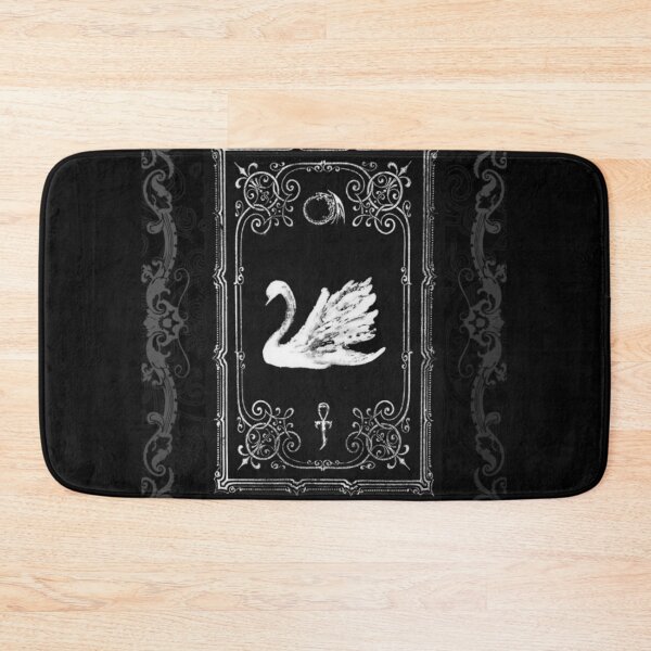 Item preview, Gothic Swan Ankh Ouroboros - Dark Aesthetic Vintage Damask Frame Graphic designed and sold by BrontesWhimsyStore.