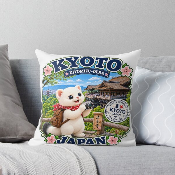 Item preview, Kyoto Fushimi Inari Torii Gates – Cute Japan Travel Sticker designed and sold by aoisora-kiki55.