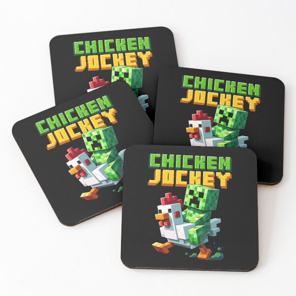 Item preview, Funny Pixel Game Chicken Jockey  designed and sold by ynnVonarx24.