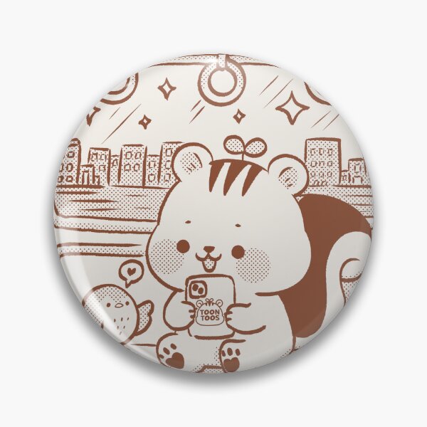 Item preview, Cute Squirrel Train Ride – Kawaii Commuter Train Adventure designed and sold by ToonToos.