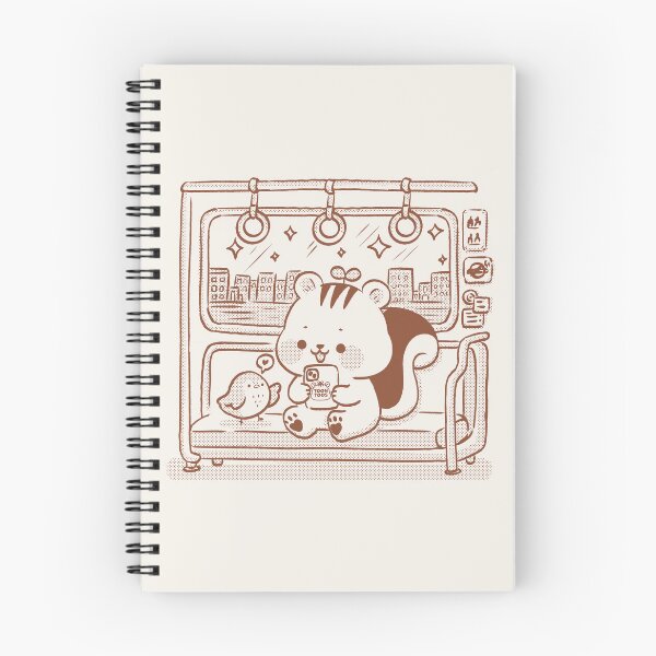 Item preview, Cute Squirrel Train Ride – Kawaii Commuter Train Adventure designed and sold by ToonToos.