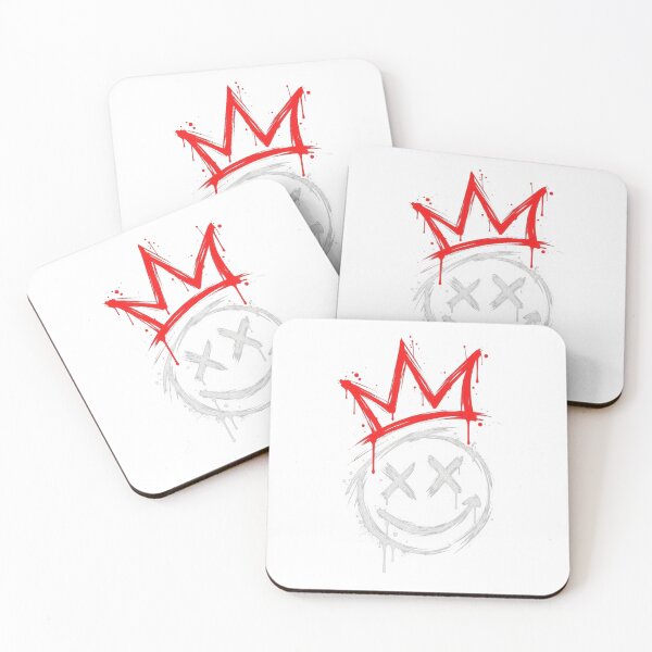 Item preview, Minimalist Crown Smiley Graffiti Street Art designed and sold by LarkLeaf.