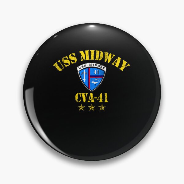 Item preview, USS Midway CVA-41 Vintage Navy Veteran Military Graphic designed and sold by Osstaramilua.