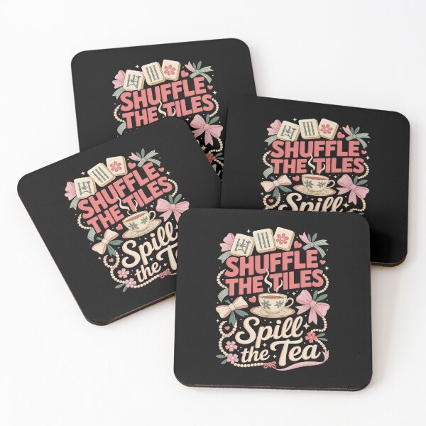 Item preview, Shuffle The Tiles Spill The Tea - Funny Mahjong  designed and sold by HappyDelights.