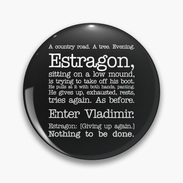 Item preview, Waiting for Godot Opening Stencil designed and sold by Cathedral of Curiosity.