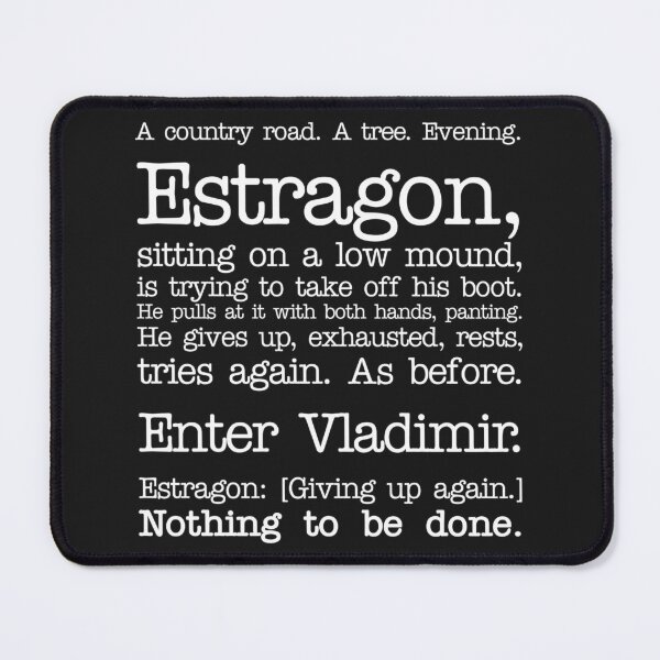 Item preview, Waiting for Godot Opening Stencil designed and sold by Cathedral of Curiosity.