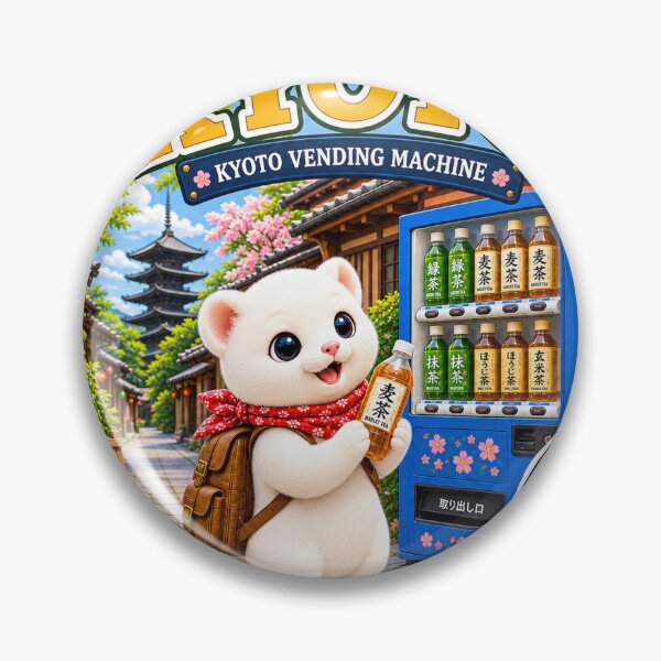 Item preview, Kyoto Japanese Vending Machine – Cute Japan Travel Sticker designed and sold by aoisora-kiki55.