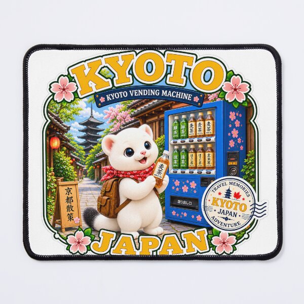 Item preview, Kyoto Japanese Vending Machine – Cute Japan Travel Sticker designed and sold by aoisora-kiki55.