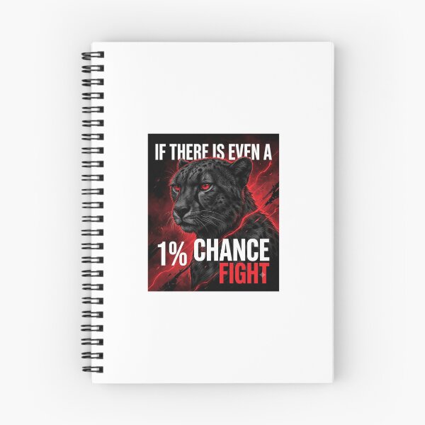 Item preview, If There Is Even a 1% Chance – Black Cheetah Fight designed and sold by Bathu Designs.