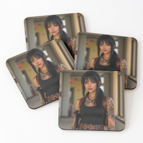 Item preview, Tattooed Woman Street Style Alternative Girl designed and sold by EchoWave11.
