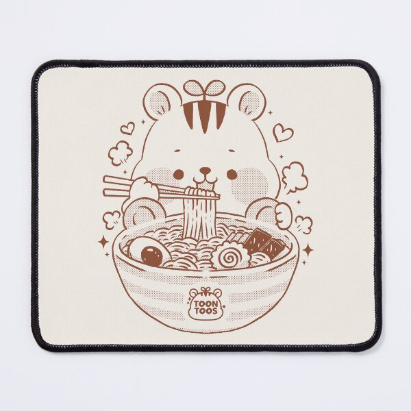 Item preview, Cute Squirrel Eating Ramen Kawaii Japanese Food Illustration designed and sold by ToonToos.