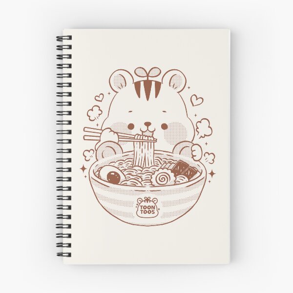 Item preview, Cute Squirrel Eating Ramen Kawaii Japanese Food Illustration designed and sold by ToonToos.