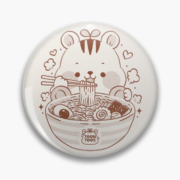 Item preview, Cute Squirrel Eating Ramen Kawaii Japanese Food Illustration designed and sold by ToonToos.