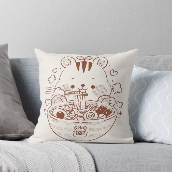 Item preview, Cute Squirrel Eating Ramen Kawaii Japanese Food Illustration designed and sold by ToonToos.